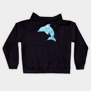 Watercolor Dolphin Kids Hoodie